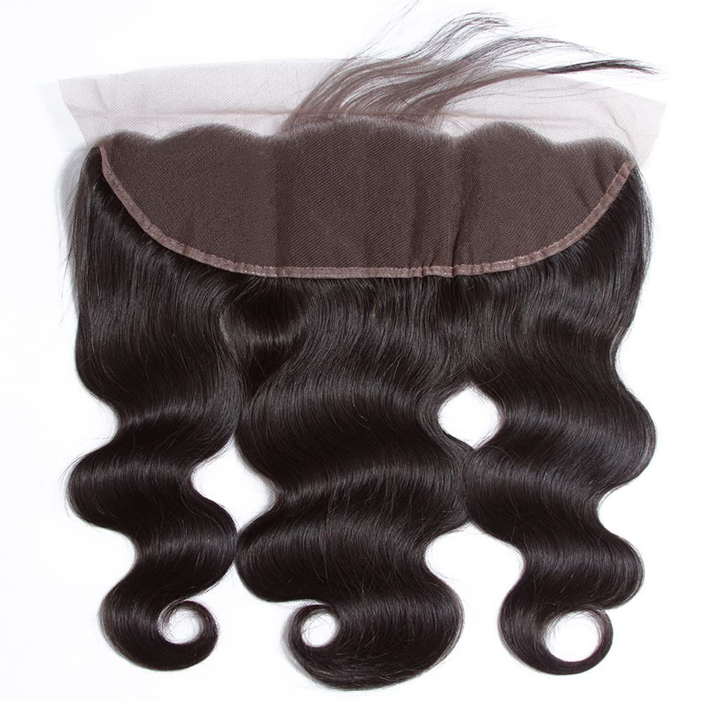 13x4 HD Kant Frontale Body Wave Sluiting 130% Dichtheid Maagd Menselijk Haar