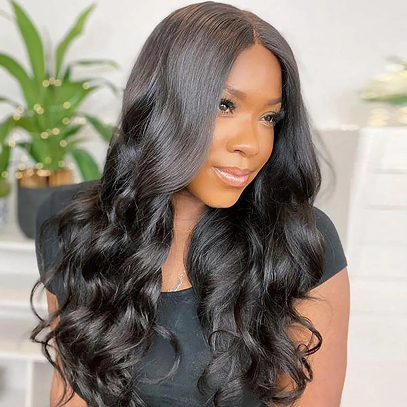 180% Front vetersluiting Pruik Menselijk Haar Body Wave Lijmloze Pruiken Pre Geplukt