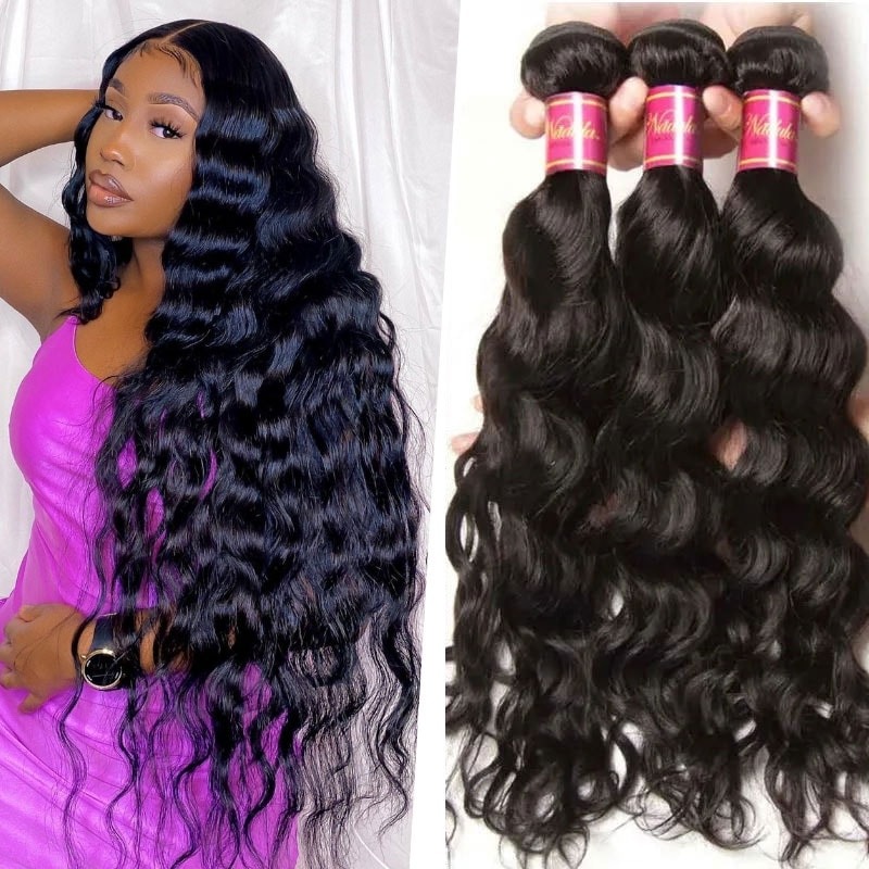 3 bundels maagdelijk haar natuurlijke golf haarstukjes hair weave extensions