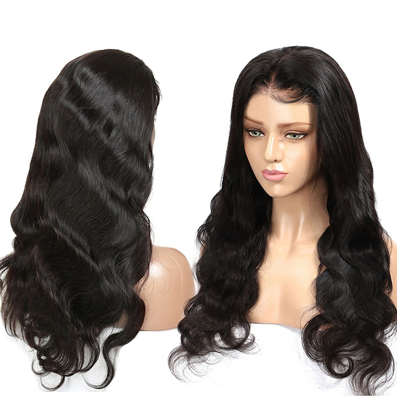 360 kant frontale pruiken Body Wave menselijk haar met babyhaar 180% dichtheid