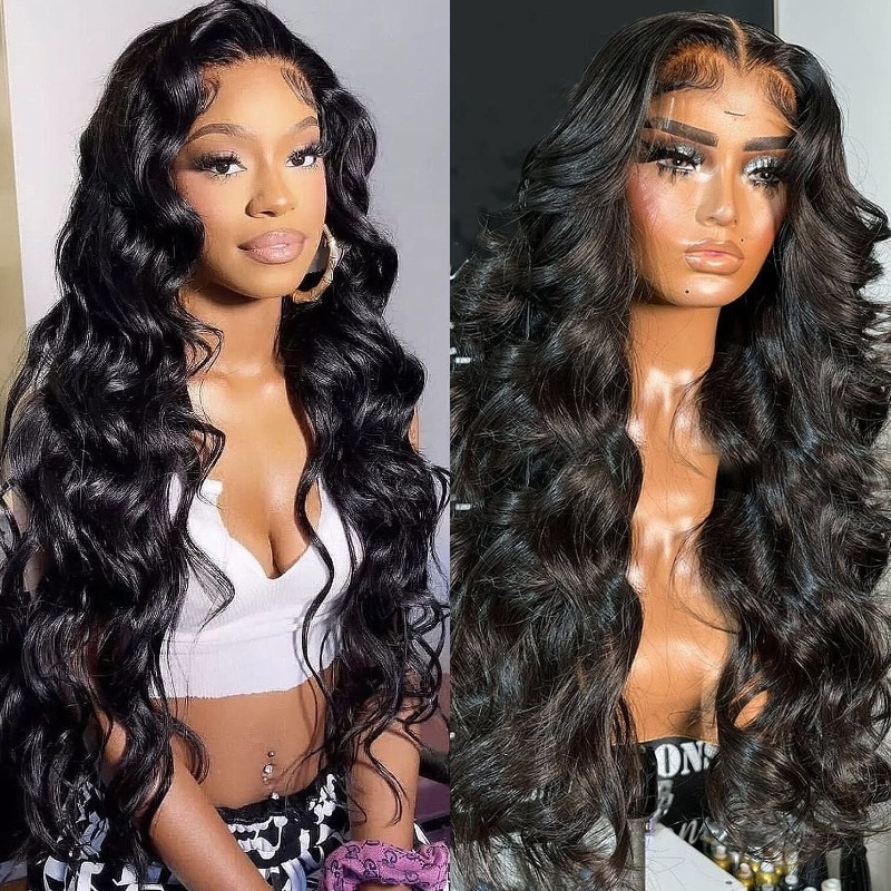 Lijmloze Crystal Lace Pre Plucked Super Full Closure Body Wave-pruiken