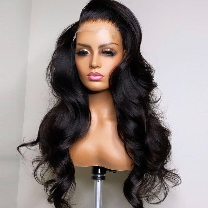 Lijmloze Crystal Lace Pre Plucked Super Full Closure Body Wave-pruiken