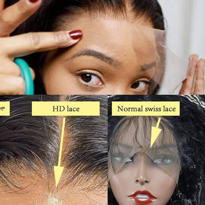 Markeer niet-detecteerbare HD Lace Wig Body Wave met voorgeplukte haarlijn