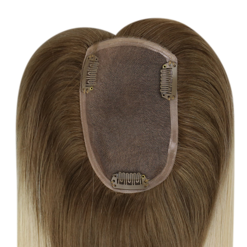Menselijk haar Mono Base Toppers 3x5 