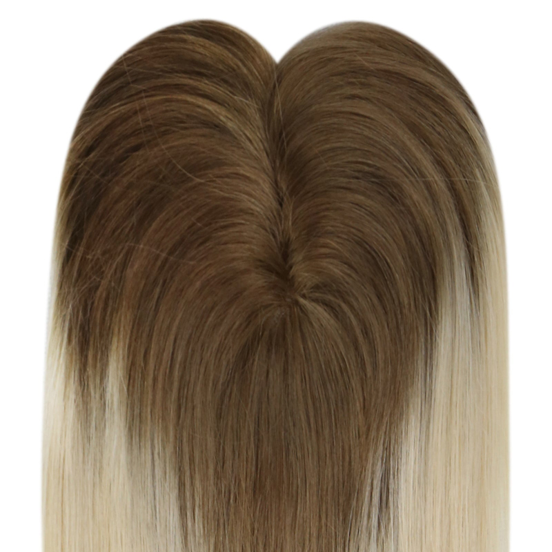 Menselijk haar Mono Base Toppers 3x5 