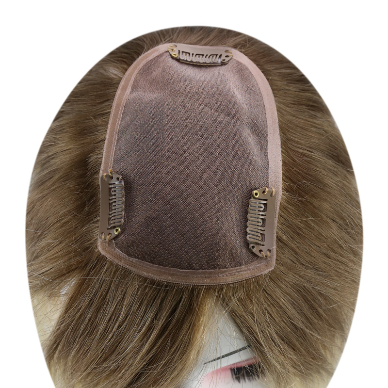 Menselijk haar Mono Base Toppers 3x5 